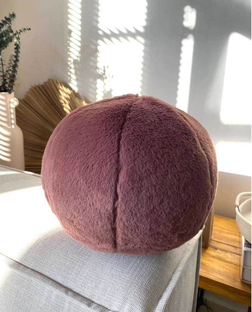 Cuscino decorativo in micropile ø 25 cm Top – Mioli Decor