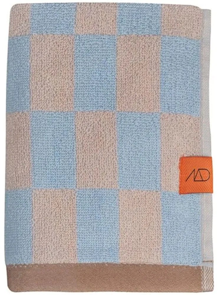 Set di 2 asciugamani in cotone biologico blu e rosa 40x55 cm Retro - Mette Ditmer Denmark