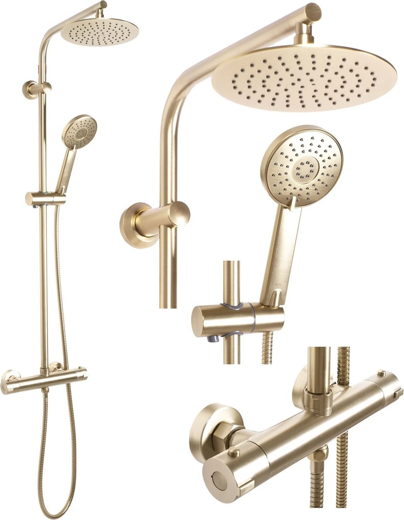 Set Doccia da incasso REA Bliss brush gold