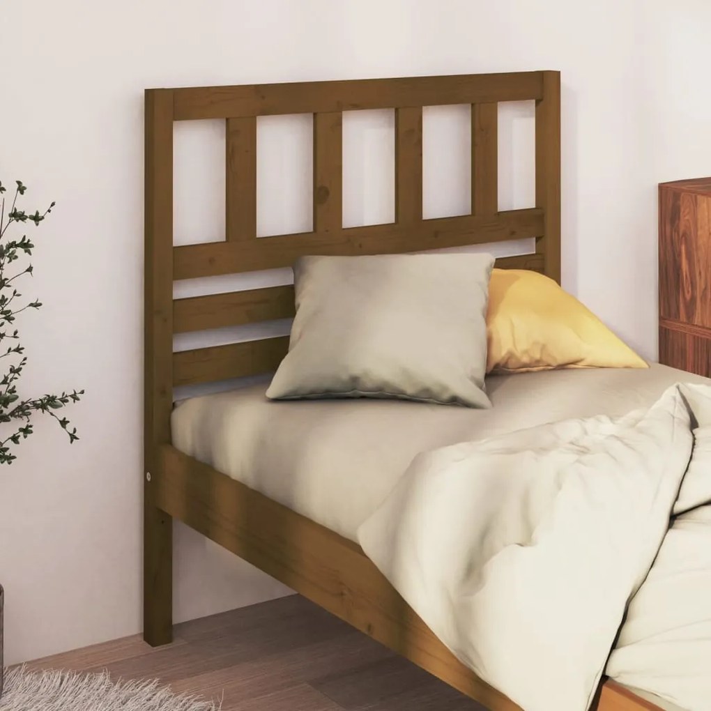Testiera Per Letto Ambra 81x4x100 Cm İn Legno Di Pino /