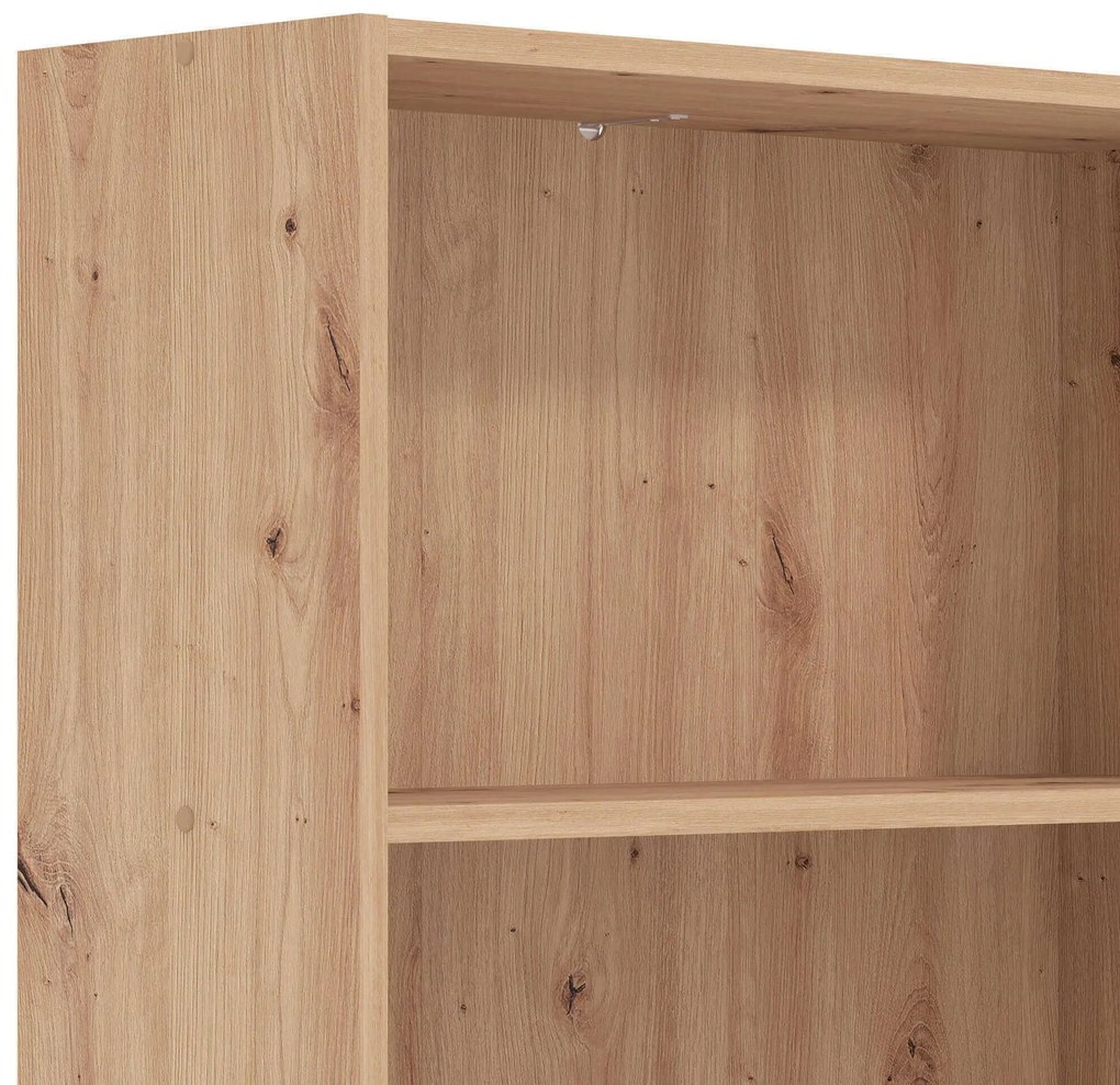 MADDIE - libreria cinque ripiani moderno minimal in legno