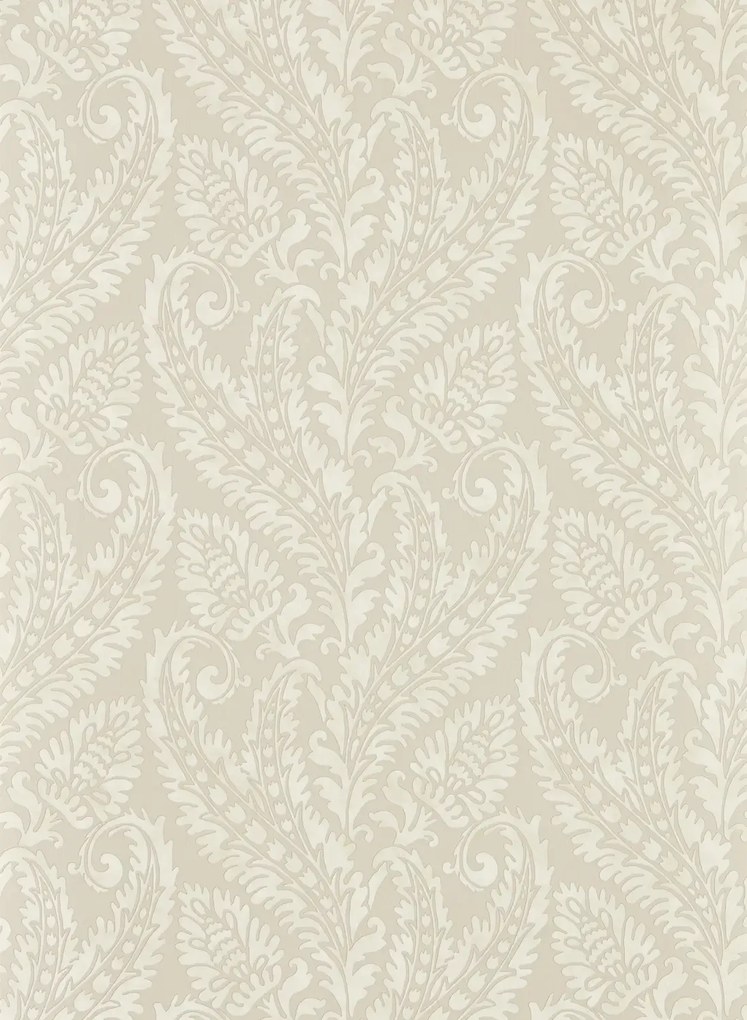 Clarke & Clarke Carta da parati Regale - Ivory/ Mocha
