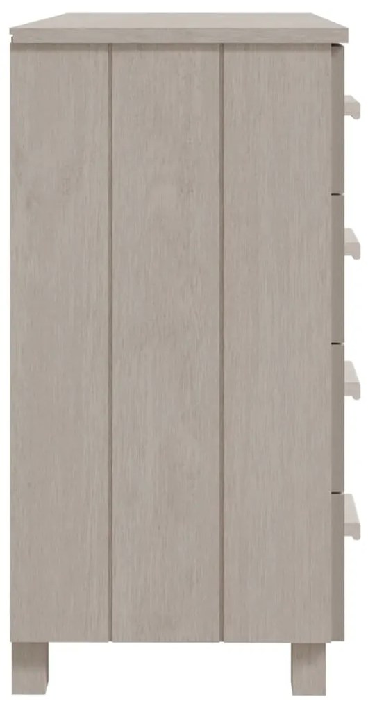 Credenza hamar bianca 79x40x80 cm in legno massello di pino