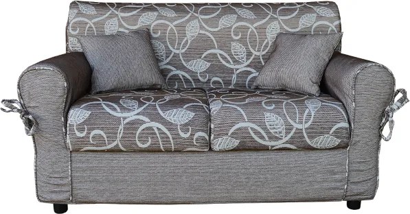 Divano 2 posti in tessuto sfoderabile 150 cm PANAMA Marrone/Beige