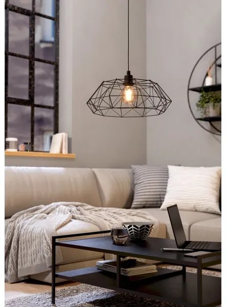 Eglo 49487 - Lampadario CARLTON 2 1xE27/60W/230V