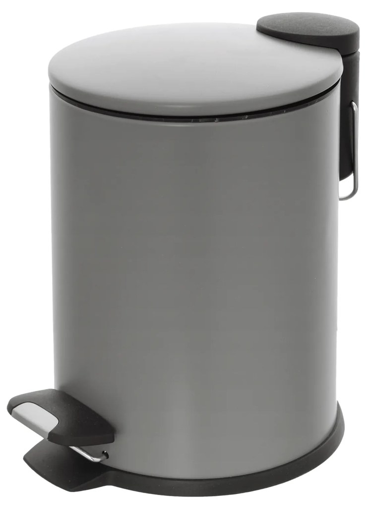 Pattumiera Bagno Con Pedale 3L Feridras "Cover Slim" Grigio