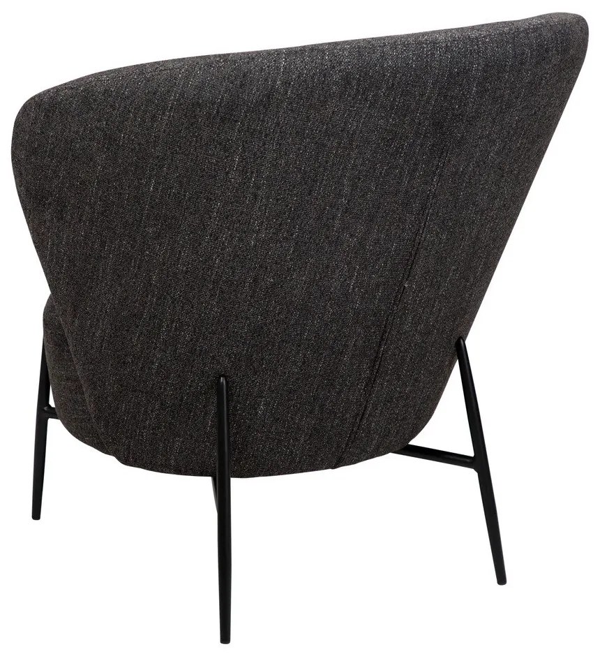 Poltrona antracite in tessuto bouclé Orbit - DAN-FORM Denmark