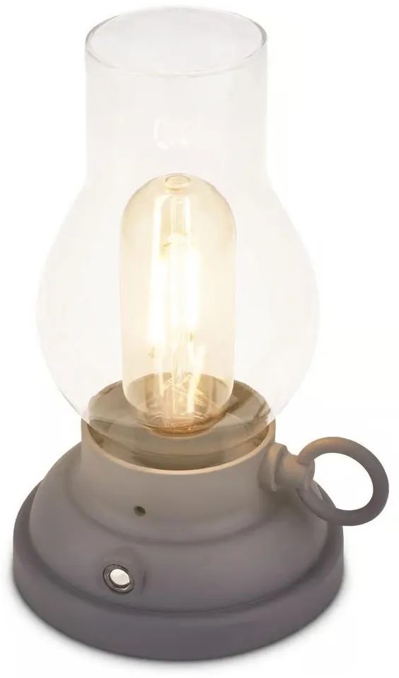 Brilo - Lampada da tavolo ricaricabile e dimmerabile per esterni KANEA LED/1,5W/5V IP44 1200mAh antracite