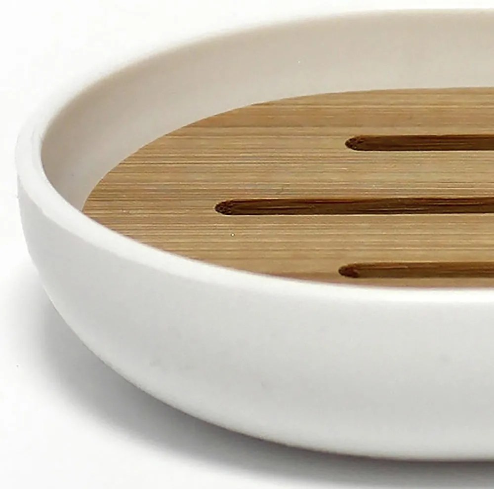 Portasaponetta bianco in plastica Smart – douceur d'intérieur