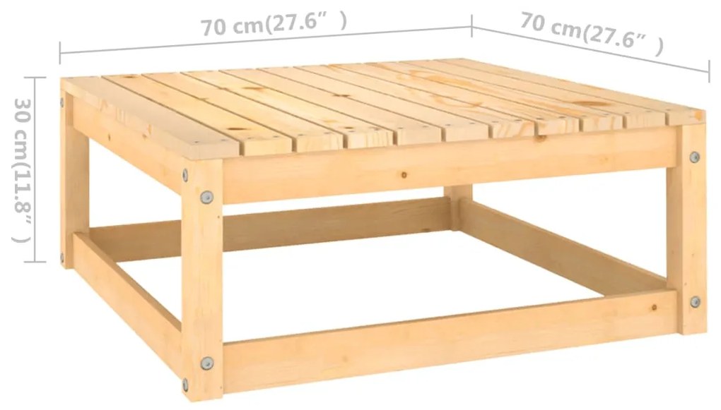 Set Divani da Giardino 2 pz con Cuscini Legno Massello Pino