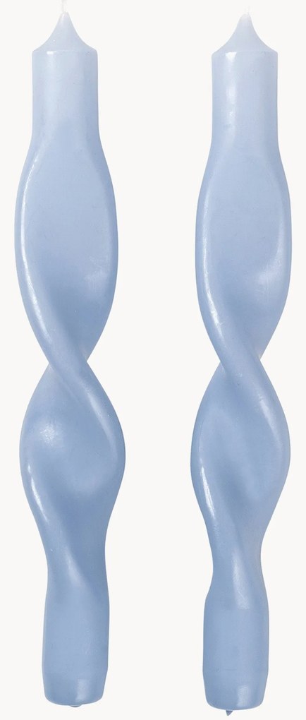 Set di 2 candele a bastoncino fatte a mano Twist