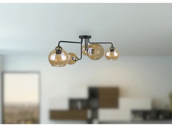 Lampadario a plafone MONDE GOLD 5xE27/60W/230V