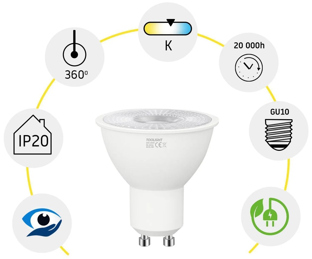 Bulbo LED RSL045 GU10 7W Cold