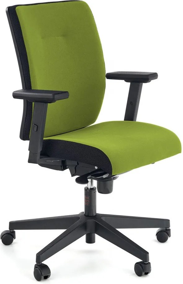 Sedia da ufficio Pop in nero/verde - H108 cm