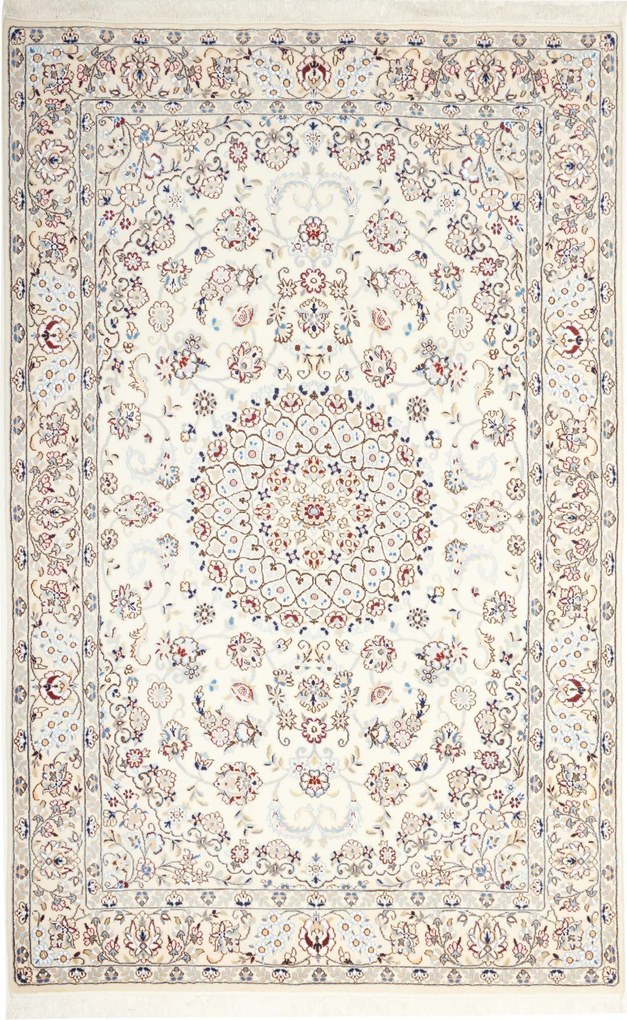 Nain Tappeto 240x160 Beige (Iran) Annodato A Mano