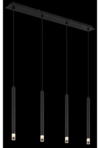 Globo 15629-4 - Lampadario a sospensione con filo BLAKE 4xG9/4W/230V nero