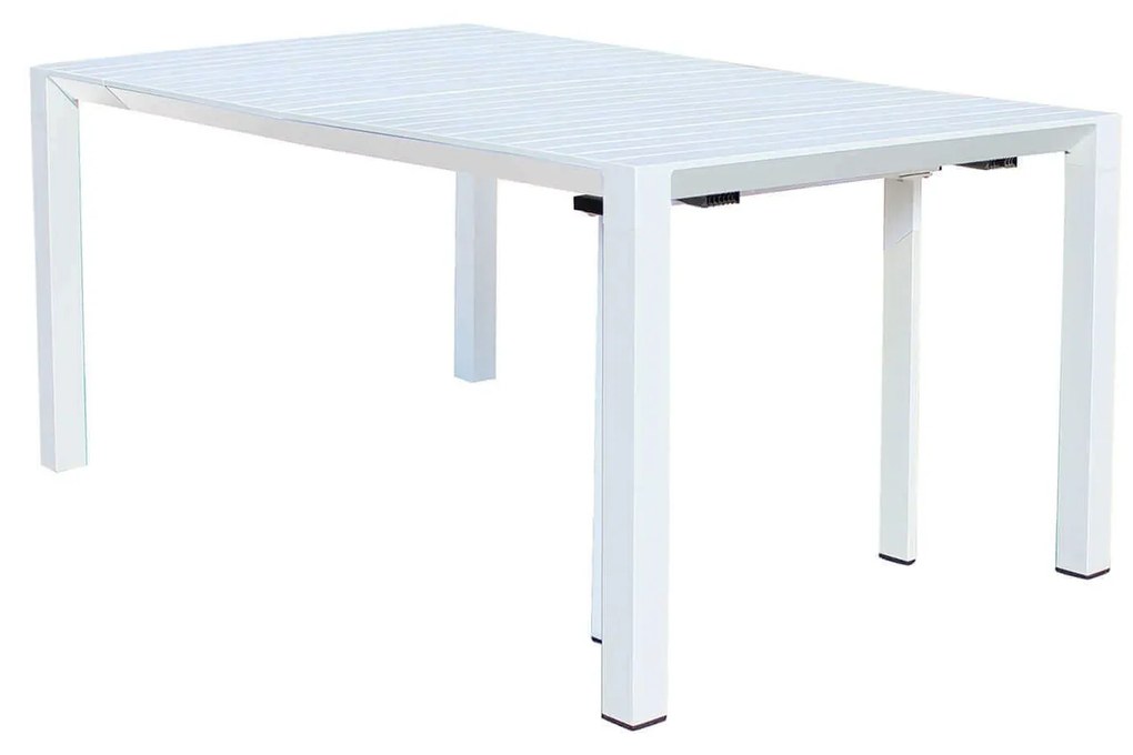 ARIZONA - set tavolo in alluminio cm 100 x 51,50/104/156/208/260 x 74 h con 8 poltrone Aulus