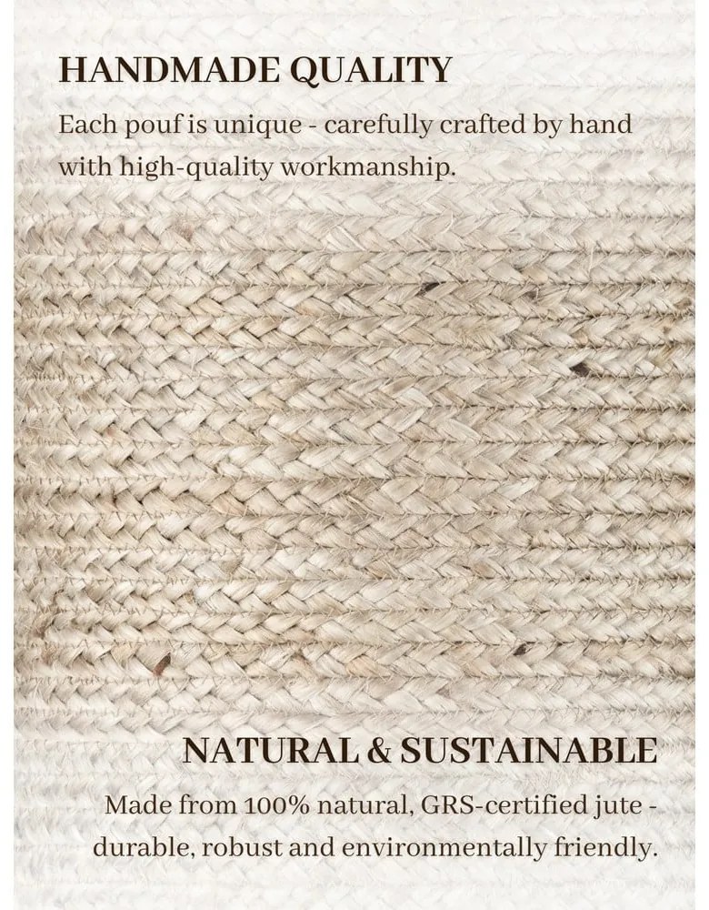 Poggiapiedi greige Jutta Greige – Hanse Home