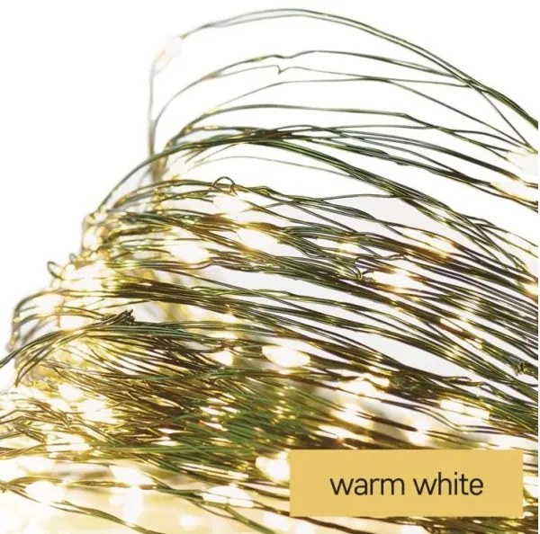 Catena luminosa LED per esterni 150xLED/20m IP44 bianco caldo