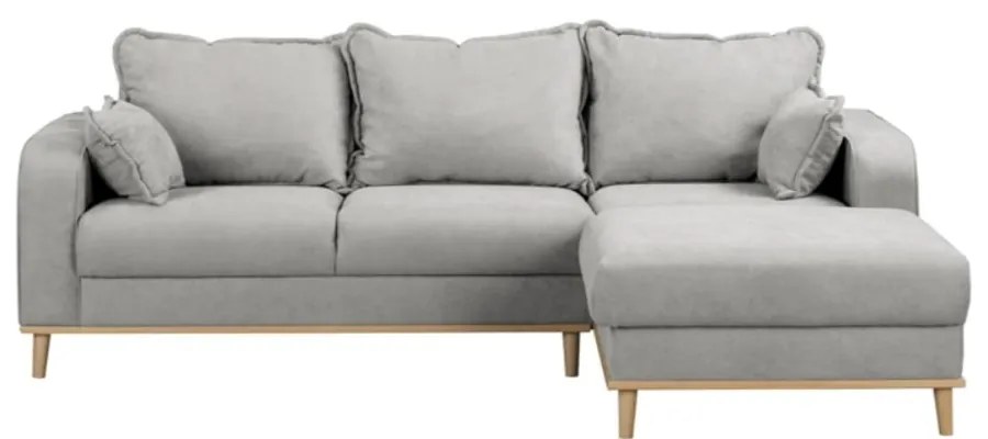 Divano angolare grigio chiaro (angolo destro) Beata - Ropez
