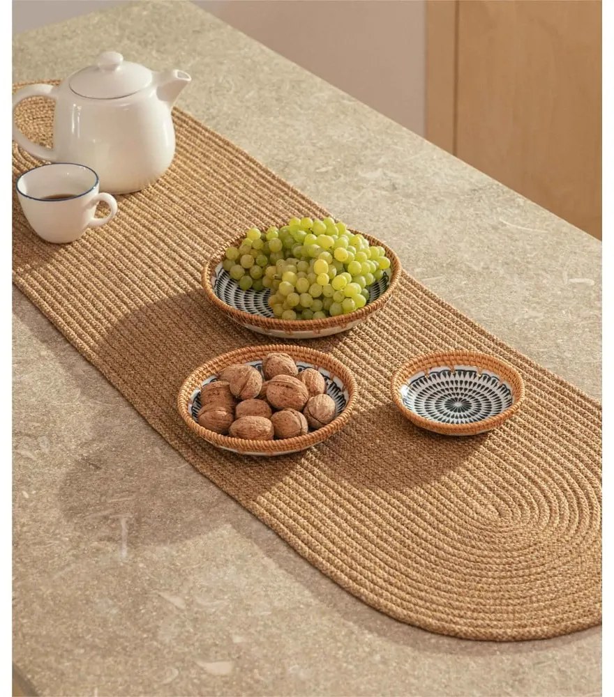 Runner da tavola in iuta 37x136 cm Cesta - Oyo Concept