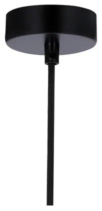 Lampadario a sospensione con filo FLEN 1xE27/40W/230V diametro 20 cm nero