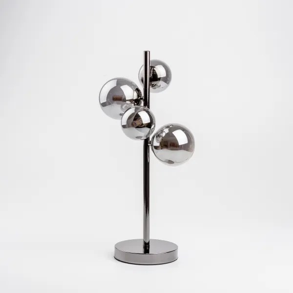 Brilagi - Lampada da tavolo LED MILLA 4xG9/3W/230V nero cromato/fumé