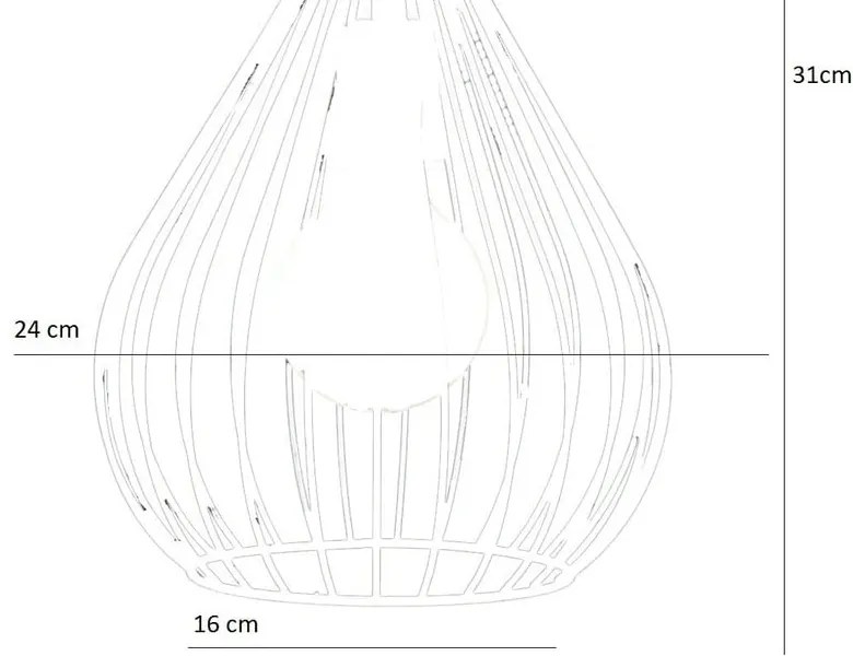 Lampadario nero con paralume in metallo ø 24 cm Fasah – Opviq lights