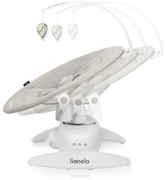Lionelo - Dondolo musicale per bambini IRIS 4xAA Beige Sand