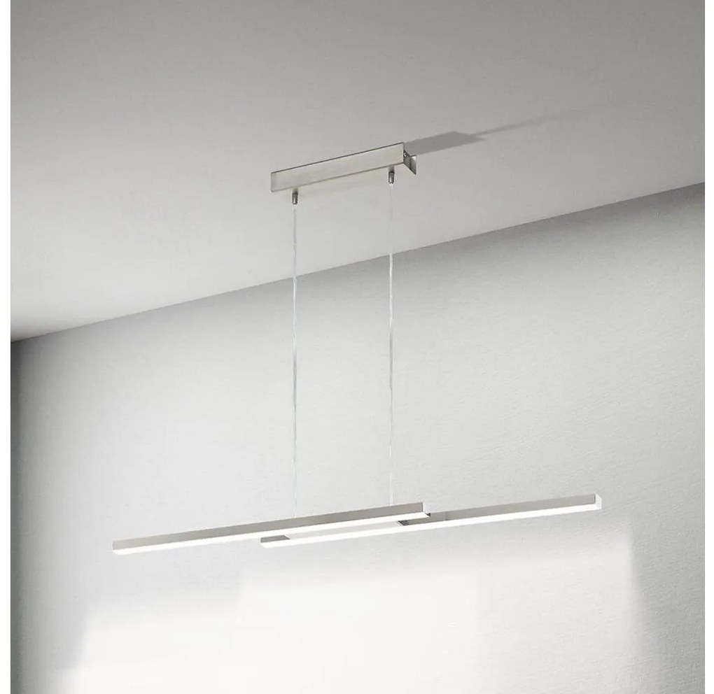 Eglo 33232 - Lampadario LED RGBW dimmerabile su cavo FRAIOLI-C 2xLED/17W/230V cromo opaco