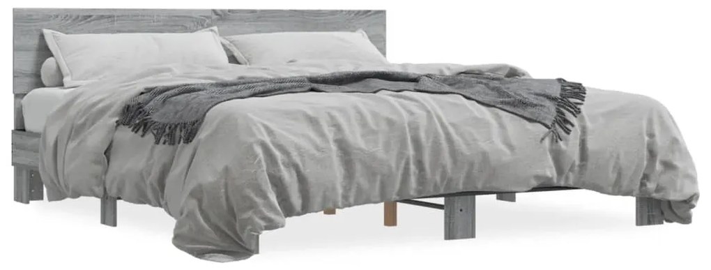 Giroletto Grigio Sonoma 200x200 Cm İn Legno Multistrato Metallo /
