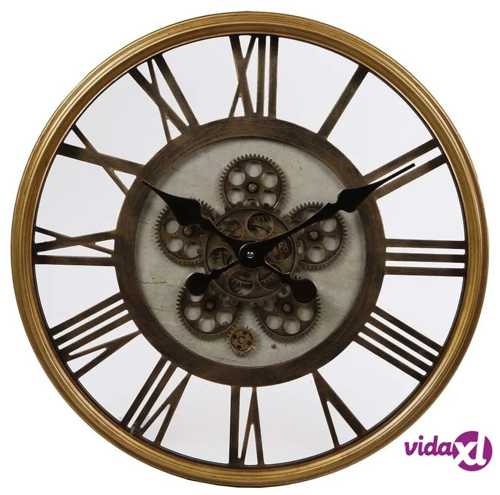 Gifts Amsterdam Orologio da Parete Radar Open Ottone e Nero 54,5 cm
