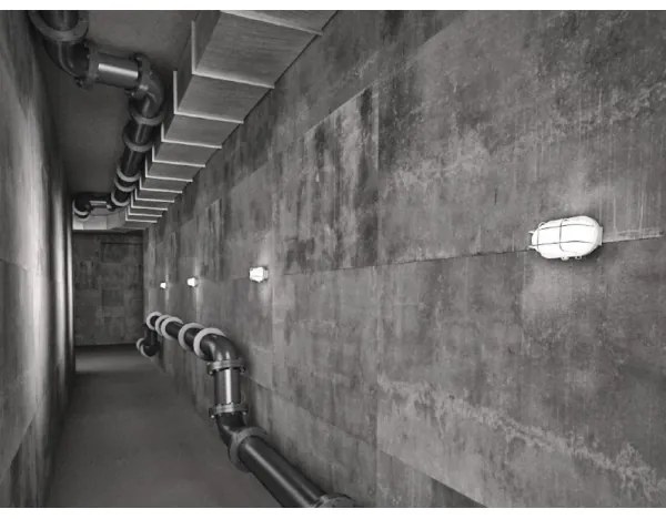 Plafoniera da esterno OVAL 1xE27/60W/230V IP44 bianco