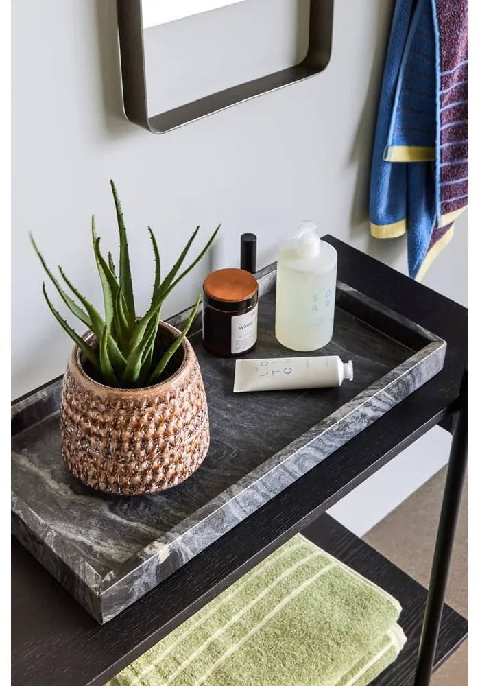 Set di 2 vassoi in marmo nero Nena - Hübsch