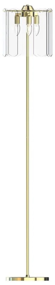 Zuma Line ML3523-3-EGN - Lampada con piedistallo NIRA 3xE14/40W/230V oro