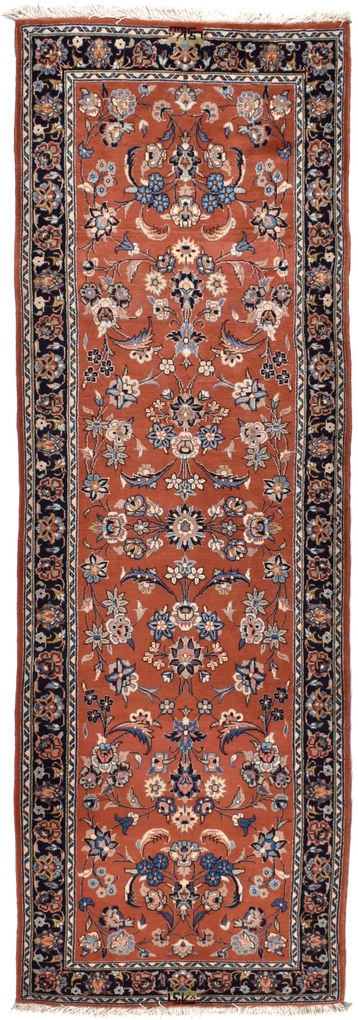 Kashan Tappeto persiano 100x300 Rosso (Iran) Annodato A Mano