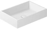 Lavabo da appoggio serie Plus Design di Ceramica Galassia - Bianco lucido 55x38cm