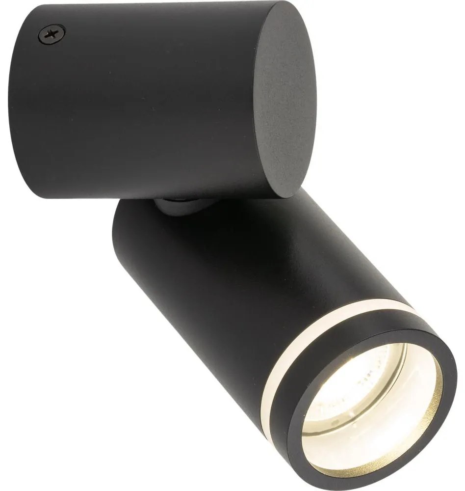 Faretto da parete JET SET 1xGU10/10W/230V nero
