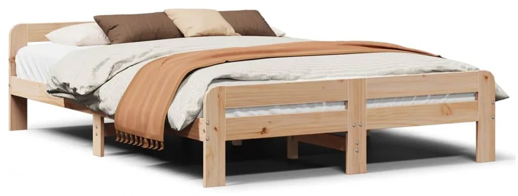 Letto senza materasso 160x200 cm in legno massello di pino