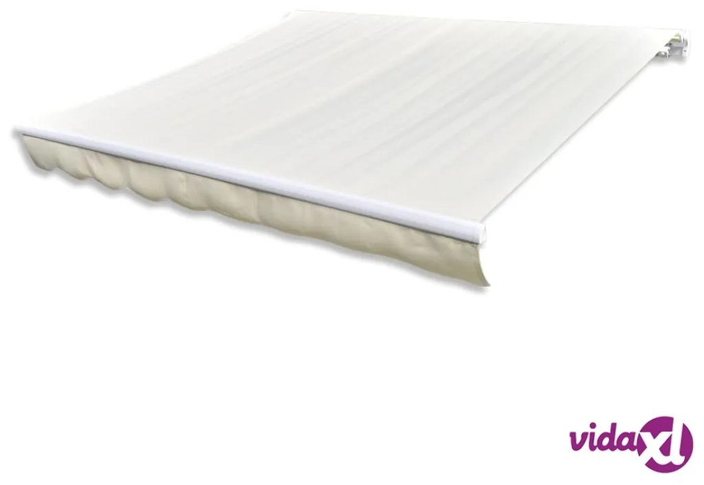 vidaXL Tendone Parasole in Tela Crema 450x300 cm