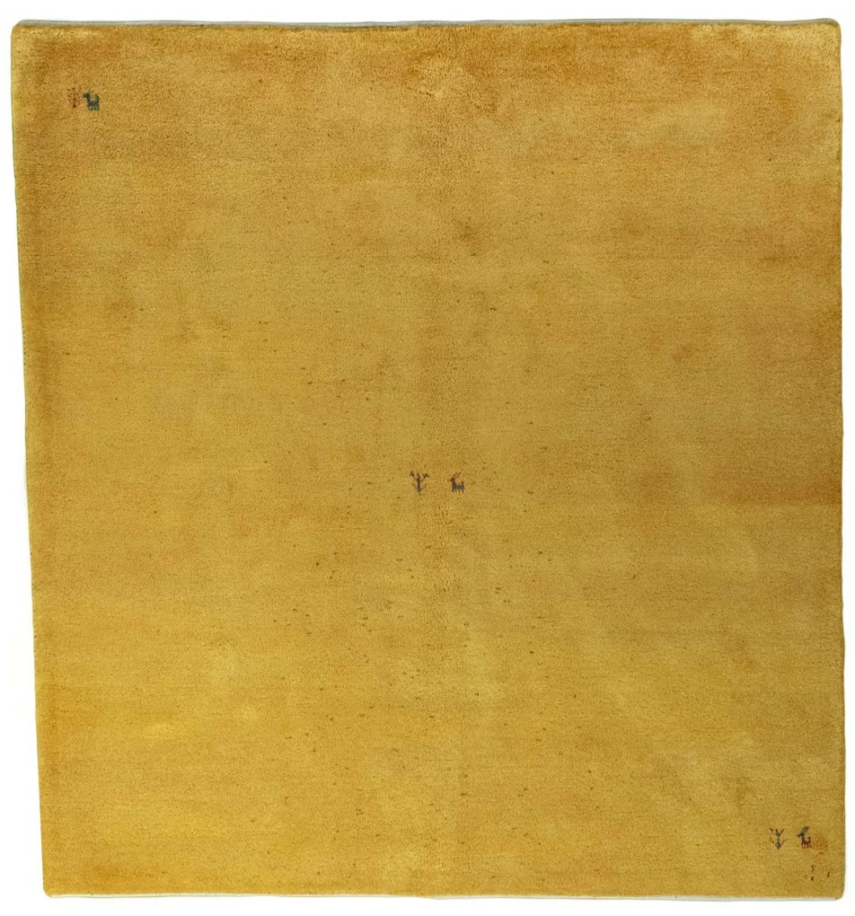 Gabbeh Tappeto persiano 200x220 Giallo (Iran) Annodato A Mano