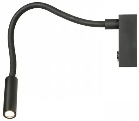 RED - Design Rendl - R10541 - Lampada LED flessibile AIM LED/3W/230V nera