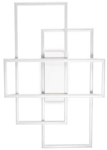 Lampada da soffitto frame pl rettangolo bianco