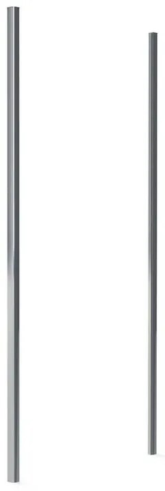 Pannello laterale per box doccia Slimline L 70 x H 195cm, Sp. 6 mm profilo in alluminio argento anodizzato