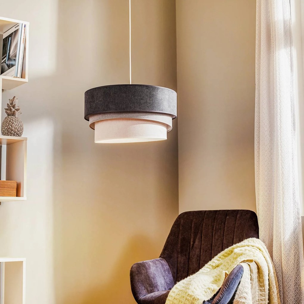 Duolla Lampada a sospensione Pastell Trio grigio scuro/grigio/grigio chiaro