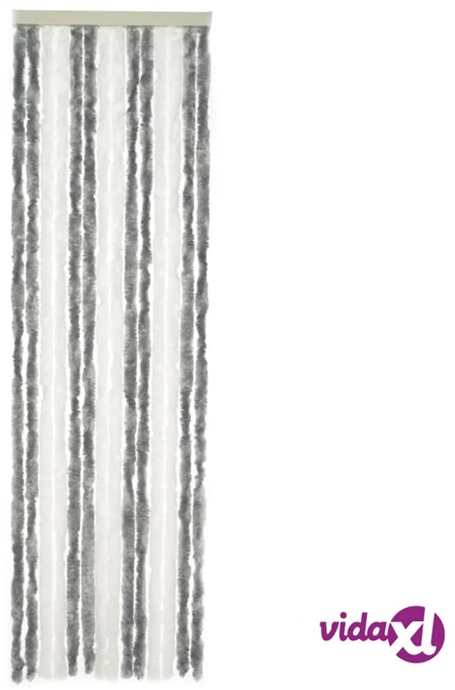 Travellife Zanzariera da Porta Chenille Basic 185x56cm Grigia e Bianca
