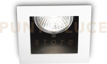 Funky faretto incasso bianco 1 luce attacco gu10 9x9cm