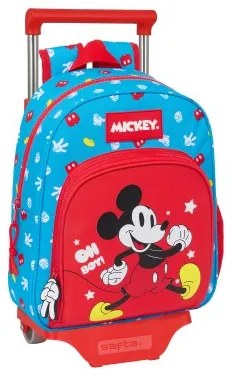 Trolley per la Scuola Mickey Mouse Clubhouse Fantastic Azzurro Rosso 28 x 34 x 10 cm