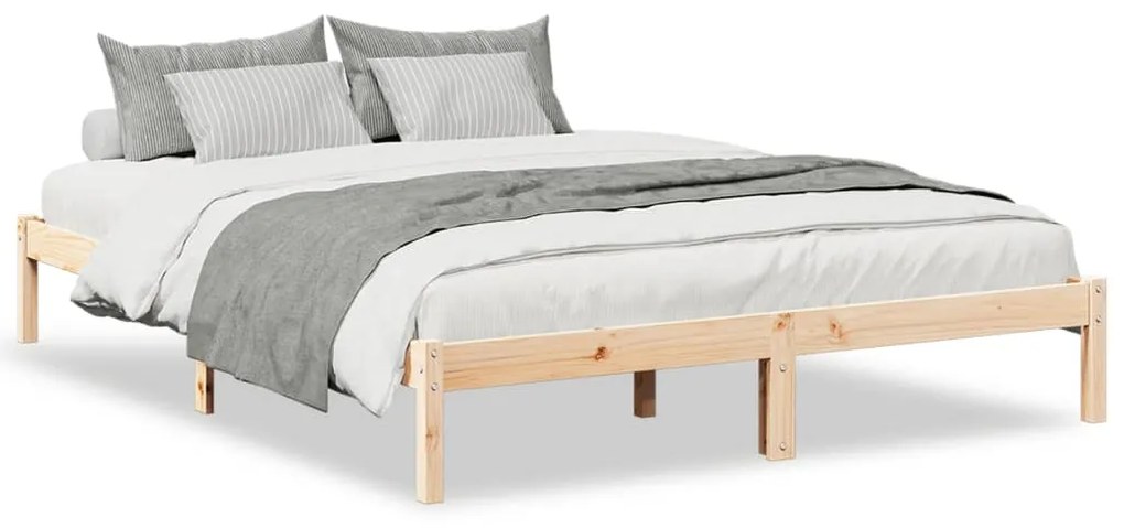 Letto extra lungo senza materasso 160x210 cm in legno di pino