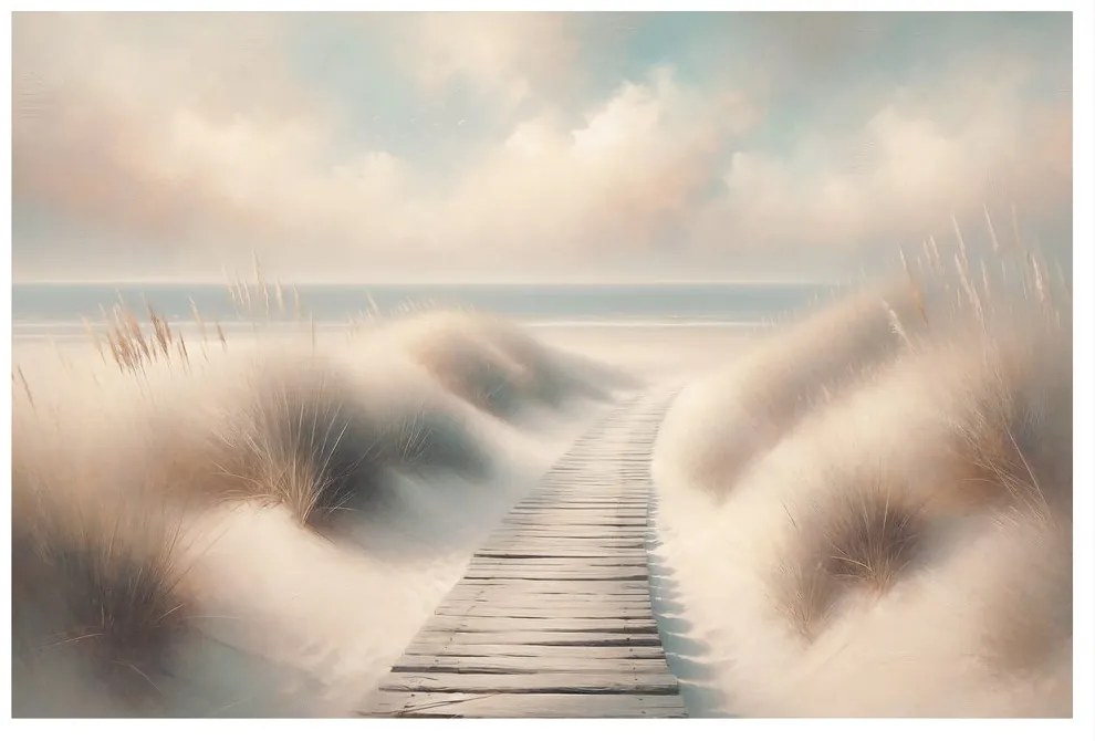 Quadro su tela – Sentiero verso il mare tra le dune
